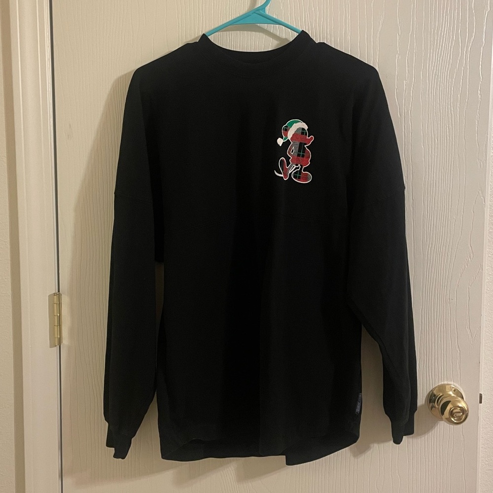 Disney Parks Disneyland Black/Plaid Christmas Spirit Jersey Adult S